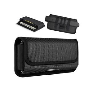ykooe XXL Rugged Nylon Cell Phone Belt Holster - Black